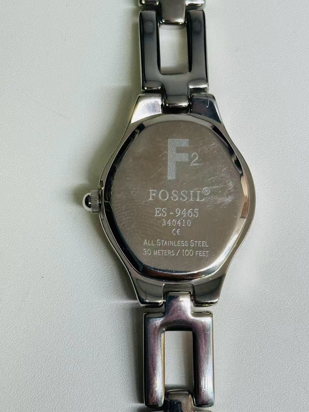 Fossil Women’s Watch Pink Dial Stainless Steel Quartz New Battery w/ Box Runs - Picture 8 of 11